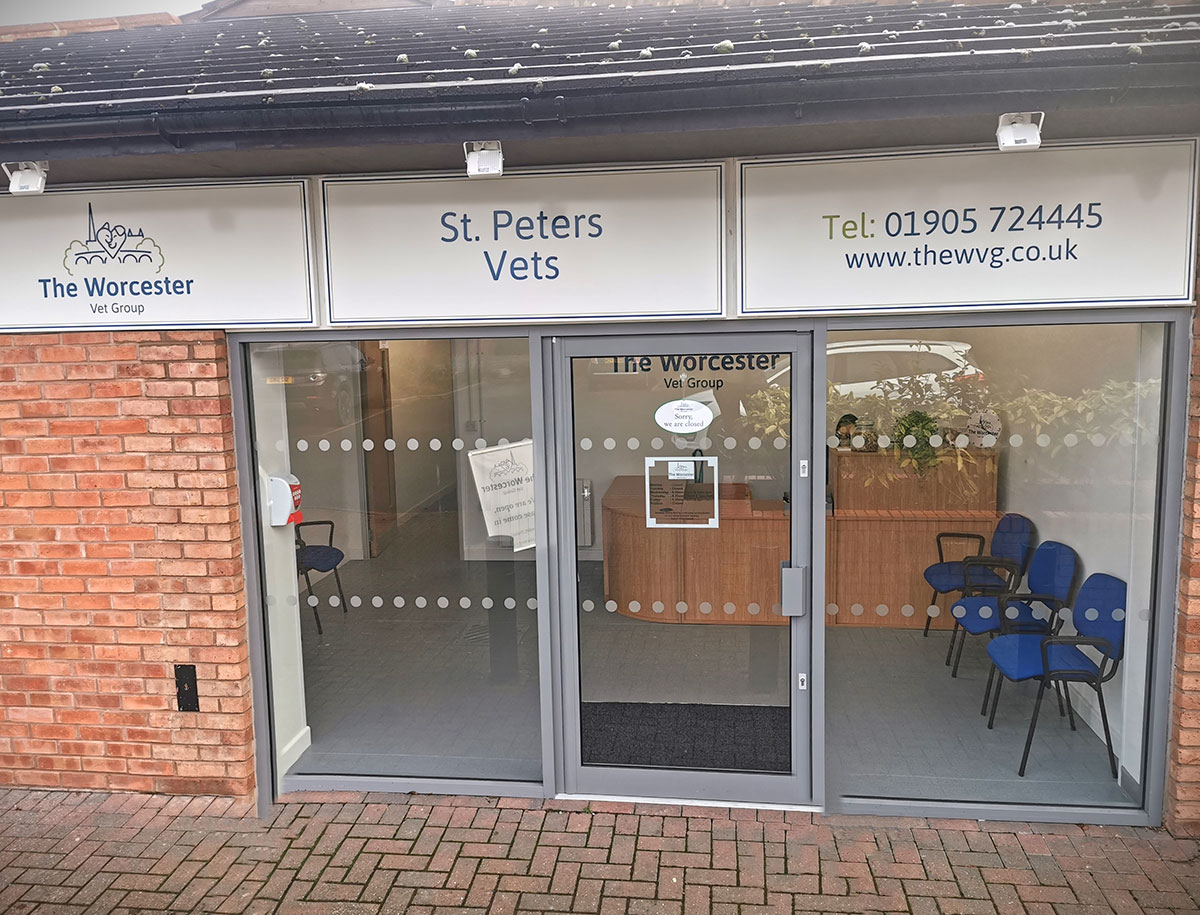 St Peters Vets In Worcester - Outside View